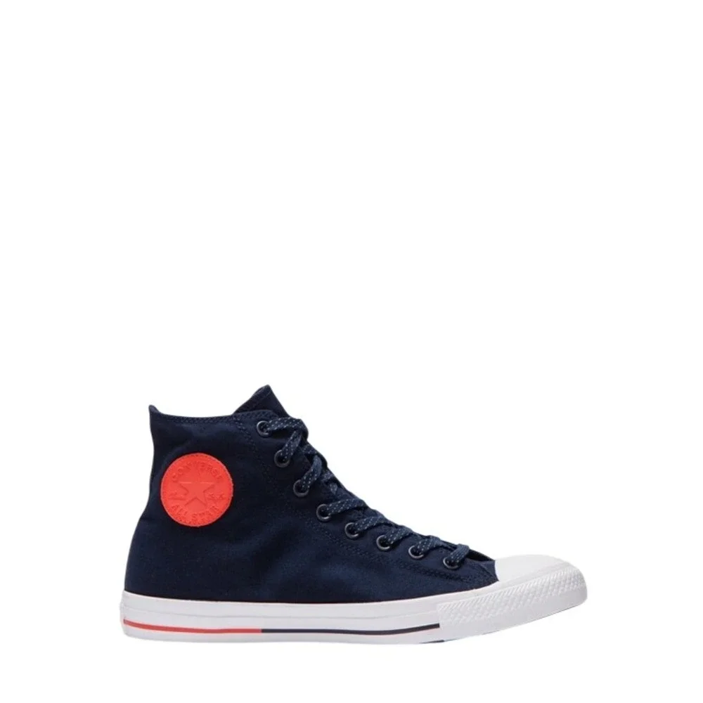 Converse Chuck Taylor All Star High Top Navy Blue Orange Sneakers 153793F‎ M7 W9